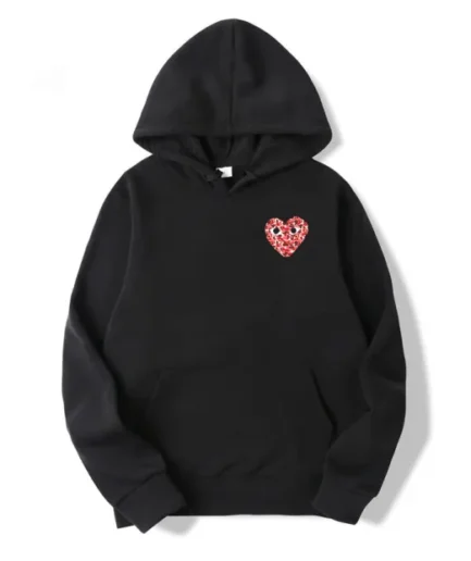 CDG Camo heart Small Logo Hoodie
