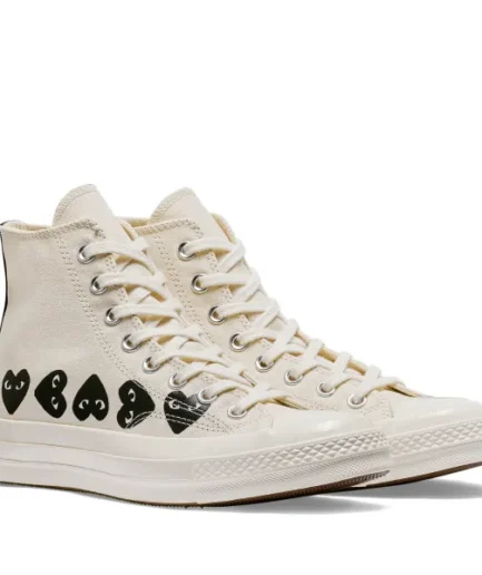 CONVERSE MULTI HEARTS HIGH TOP WHITE