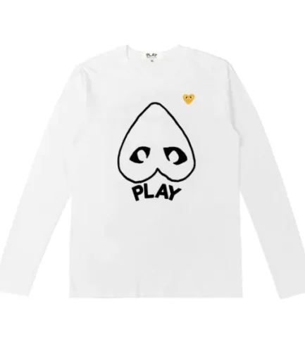 CDG Men Yellow Heart Logo Sweatshirt