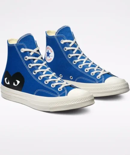 CONVERSE BLACK HEART BLUE HIGH TOP