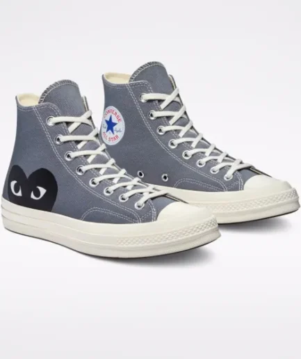 CONVERSE BLACK HEART GREY HIGH TOP