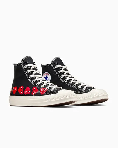 CONVERSE MULTI HEARTS HIGH TOP BLACK