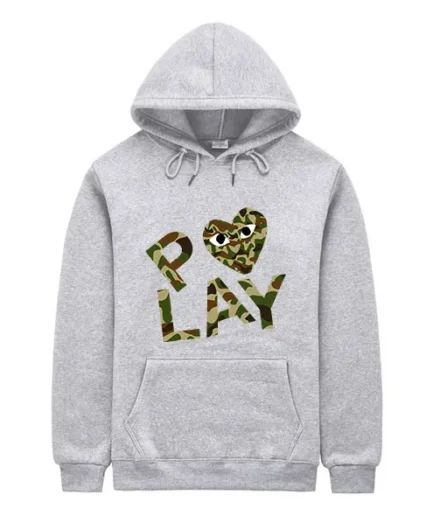 New Comme De Garcons Play Camo Hoodie