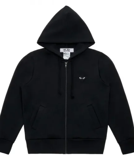 PLAY BIG HEART ZIP HOODIE (BLACK)