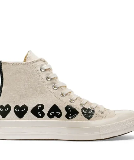 CONVERSE MULTI HEARTS HIGH TOP WHITE