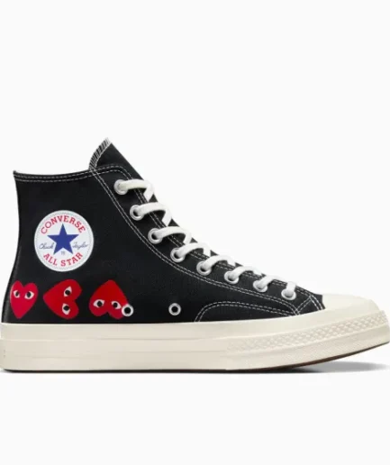 CONVERSE MULTI HEARTS HIGH TOP BLACK