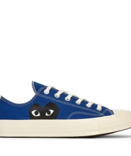 CONVERSE BLACK HEART BLUE LOW TOP