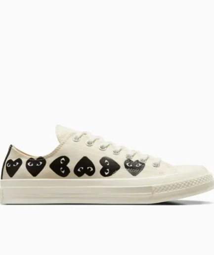 CONVERSE MULTI HEARTS LOW TOP WHITE