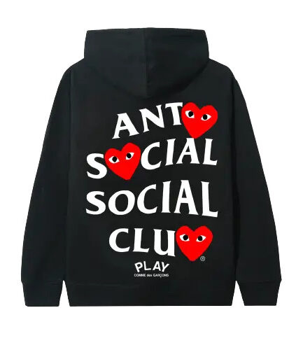ASSC X COMME des GARCONS Black Hoodie